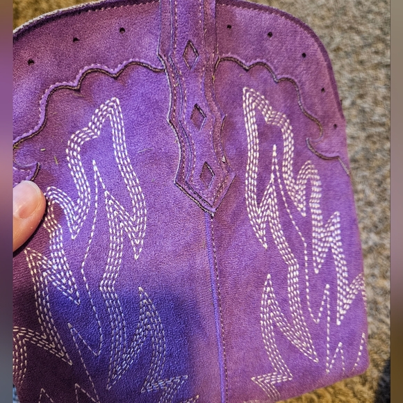 Suede Western Style Boots - Picture 9 of 9